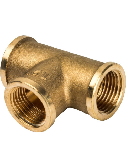 Тройник Stout 1/2" ВР латунный SFT-0019-000012