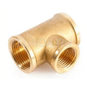 Тройник редукционный Stout 1"х3/4"х1" ВР латунный SFT-0021-001341