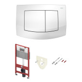 Комплект для установки подвесного унитаза TECEambia: застенный модуль, клавиша белая K440200