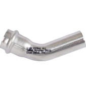 Угольник-пресс-вставка 45° NiroSan Вр-Нр из нержавеющей стали 22х22, тип 9040, Sanha 6904022