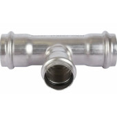 Тройник-пресс NiroSan равнопроходной из нержавеющей стали 22х22х22, тип 9130, Sanha 6913022