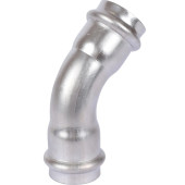 Угольник-пресс 45° NiroSan из нержавеющей стали 28х28, тип 9041, Sanha 6904128