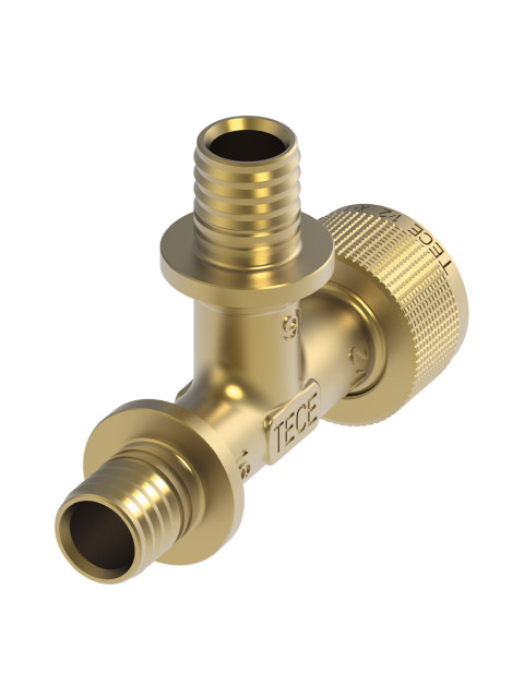Быстросъемное соединение TECEflex 16х16х1/2" тройник, кремнистая бронза 708632