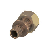 Соединение прямое с накидной гайкой TECEflex 20x3/4", бронза 717603