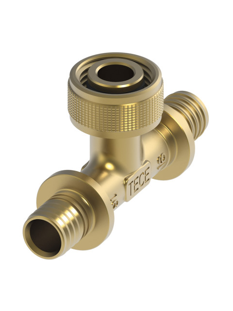 Быстросъемное соединение TECEflex 16х1/2"х16 тройник, кремнистая бронза 708633