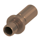 Адаптер на стальные или медные трубы TECEflex 16x15 мм Cu, пресс/пайка, бронза 716316