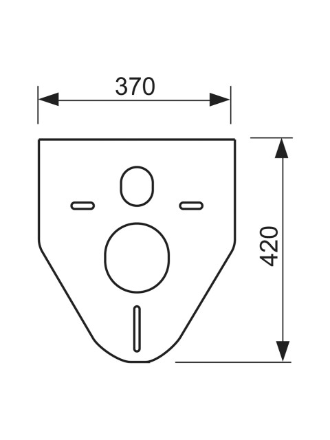 Звукоизоляционный комплект TECEprofil для унитазов и биде 9200010-1
