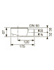 Сифон TECEdrainline «заниженный» DN 50 боковой слив 650000