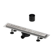 Комплект TECElinus для монтажа дренажного канала 2 в 1 с декоративной решеткой WING, со стаканом с мембраной, длина 900 мм KL9003