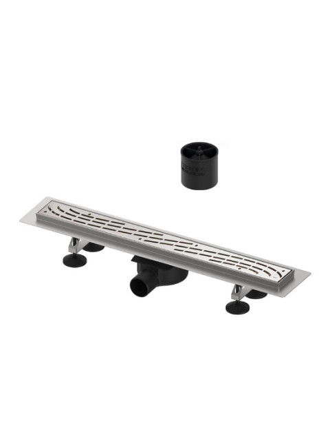 Комплект TECElinus для монтажа дренажного канала 2 в 1 с декоративной решеткой WING, со стаканом с мембраной, длина 900 мм KL9003