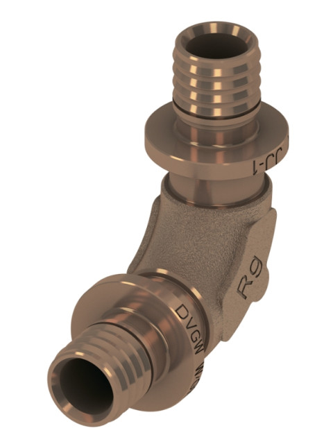 Уголок 90° TECEflex 16х16 соединительный, бронза 707316
