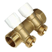 Коллектор универсальный TECE 1" х 3/4" Ек, 2 контура, с запорными вентилями 8730010	