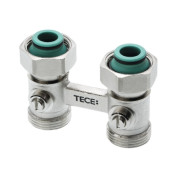 Запорно-присоединительный узел TECE 3/4" EC x 3/4" EC для нижнего подключения радиаторов, проходной 8740435