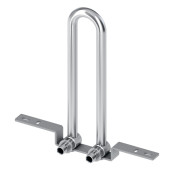 Монтажный узел TECEflex для подключения радиатора, настенный, никелированный 16 x 15 мм Cu 714905