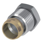 Соединение концевое ТЕСЕ для угловых патрубков 15x1/2"НР 717501