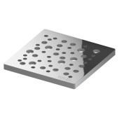 Декоративная решетка TECE drops из нержавеющей стали, полированная 3100001