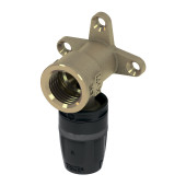 Уголок TECElogo-Push 16 мм х 1/2" с настенным креплением, латунь 8620002