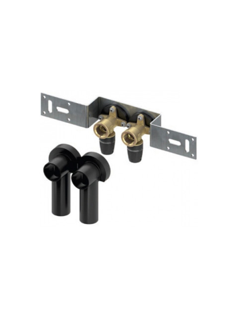 Монтажный комплект TECElogo 16 × Rp 1/2" с настенными уголками для подключения радиатора 8740407