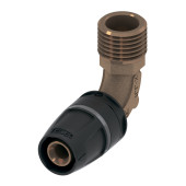 Уголок TECElogoPush 16 x Rp 1/2" соединительный с ниппелем, бронза 8713302