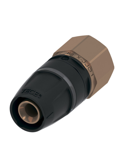 Соединение TECElogo-Push 32 x Rp 1" прямое с ВР, бронза 8713007