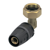 Уголок TECElogo-Push 16 x 1/2" соединительный с накидной гайкой, DR-латунь 8730216