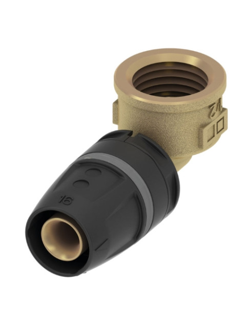 Уголок TECElogo-Push 20 x Rp 3/4" соединительный с внутренней резьбой, латунь 8610204