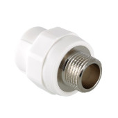 Муфта комбинированная 20 х 1/2' НР PPR белая, Valtec VTp.701.0.02004