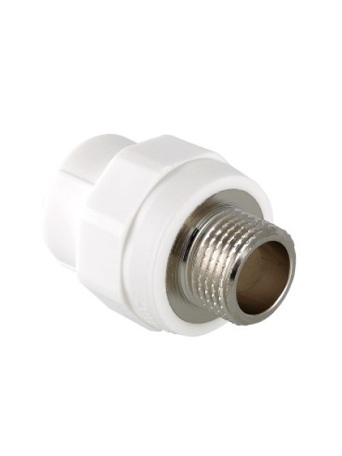 Муфта комбинированная 32 х 1/2' НР PPR белая, Valtec VTp.701.0.03204