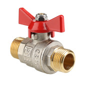 Кран шаровой Valtec BASE 1/2' НН ручка бабочка VT.219.N.04
