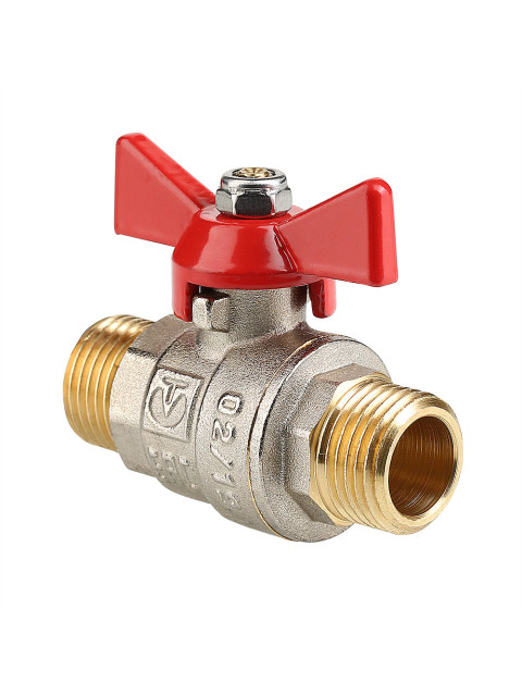 Кран шаровой Valtec BASE 1/2' НН ручка бабочка VT.219.N.04