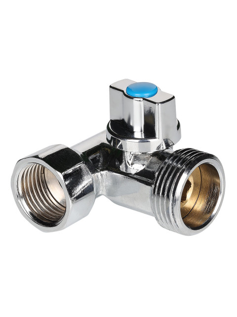 Кран шаровой Valtec 1/2' х 3/4' х 1/2' для бытовой техники VT.256.N.04