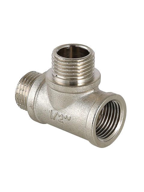 Тройник переходной 1/2" ВНН никелированный Valtec VTr.133.N.0004