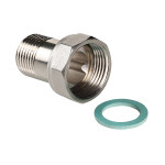 Полусгон прямой 3/4' х 3/4' НР с накидной гайкой, Valtec VTr.613.N.0505