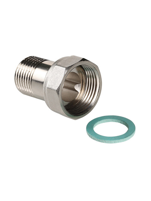 Полусгон прямой 1/2' х 1/2' НР с накидной гайкой, Valtec VTr.613.N.0404