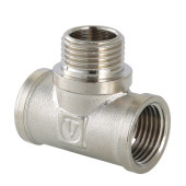 Тройник переходной 1/2" ВНВ никелированный Valtec VTr.132.N.0004