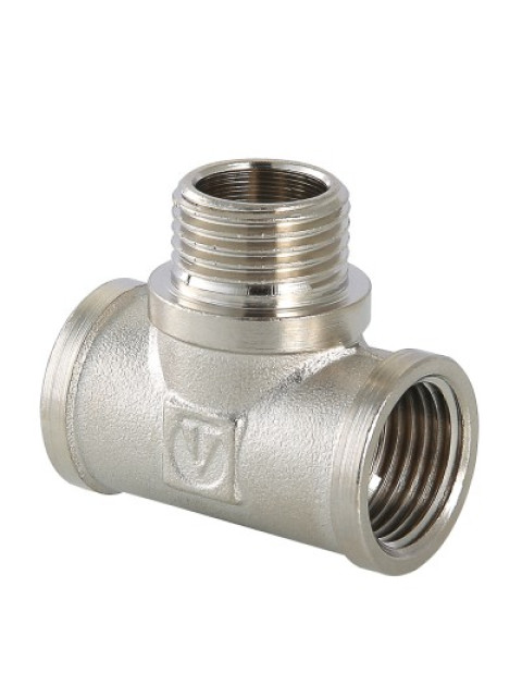 Тройник переходной 1/2" ВНВ никелированный Valtec VTr.132.N.0004