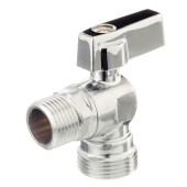 Кран шаровой 3/4 НРх1/2 НР к бытовой технике мини угловой Valtec VT.392.N.05
