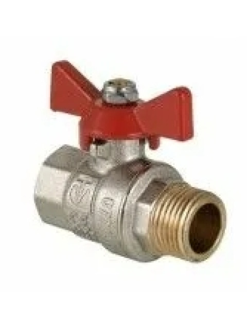 Кран шаровой Valtec BASE 1/2' ВН ручка бабочка VT.218.N.04