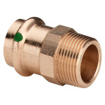 Соединительный элемент 15x1/2"НР Viega Sanpress 2212, бронза 105044