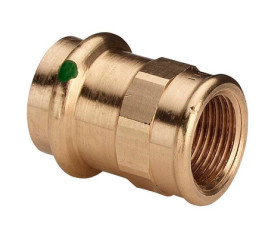 Соединительный элемент 15x1/2"ВР Viega Sanpress 2212, бронза 107543