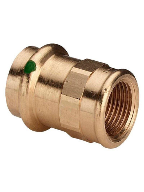 Соединительный элемент 15x1/2"ВР Viega Sanpress 2212, бронза 107543