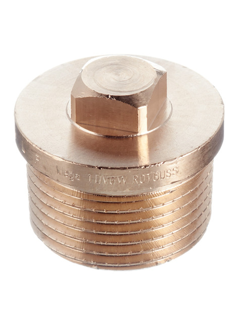 Заглушка с квадратом 1/2"НР Viega бронза 320102