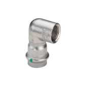 Угол пресс 15x1/2"ВР Viega Sanpress Inox с SC‑Contur, нерж. сталь, 436971