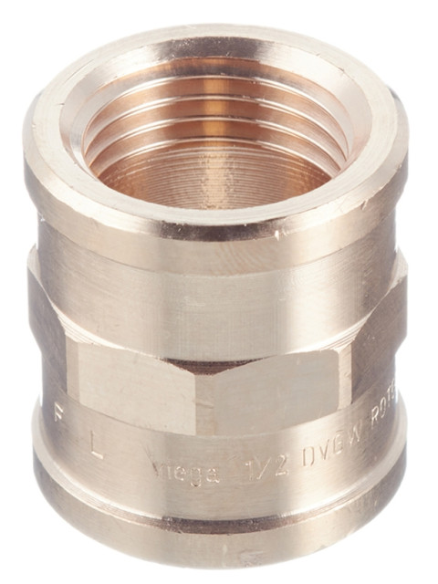 Муфта 3/4" ВР-ВР Viega бронза 266554