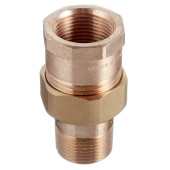 Разъемное соединение 1/2" ВР/НР с плоским уплотнением бронзовое, Viega 271374