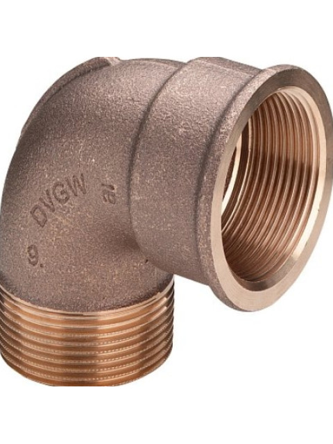 Угольник 90° 1/2"ВР-НР Viega бронза 264024