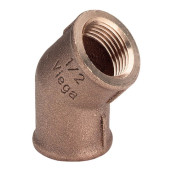 Угольник 45° 1/2"ВР-ВР Viega, бронза 320690