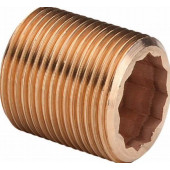 Ниппель 1/2"х100мм удлиненный, сплошная резьба, бронзовый, модель 3535, Viega 319342