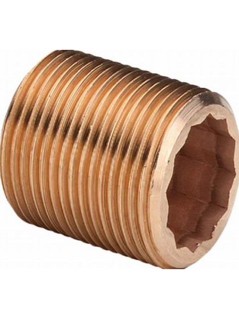 Ниппель 3/4"х60мм сплошная резьба Viega/3535 бронза 319298