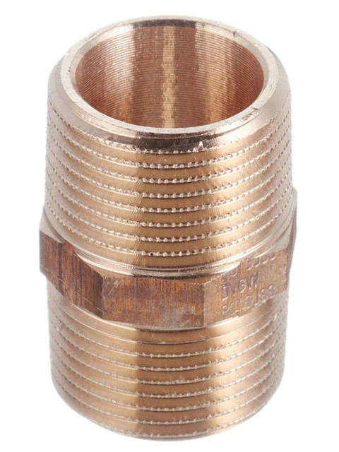 Ниппель 3/4"НР-НР Viega бронза 266615